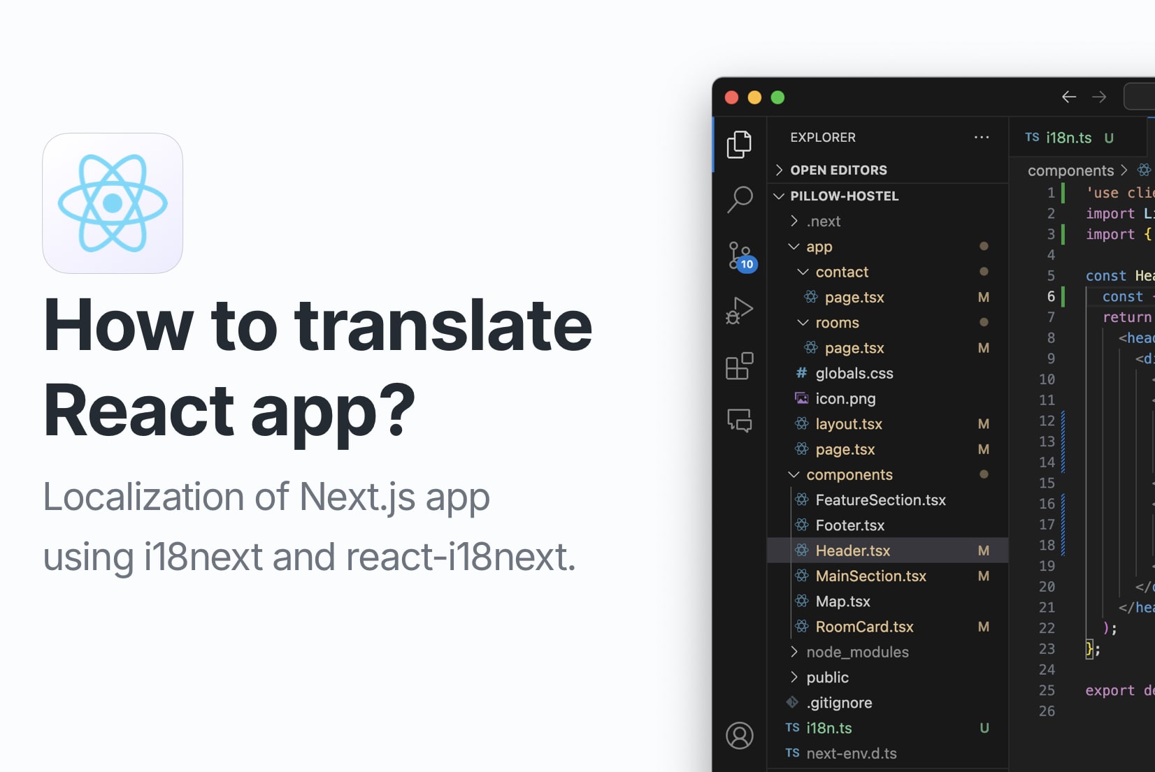 How to localize React app using i18next