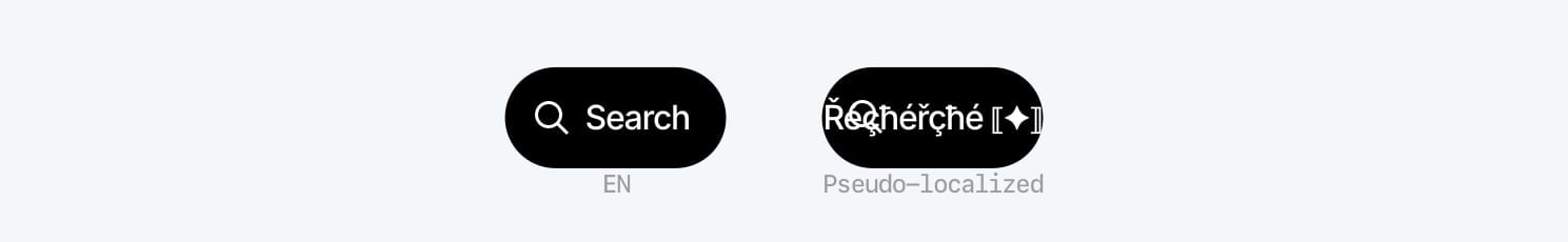 Broken label example