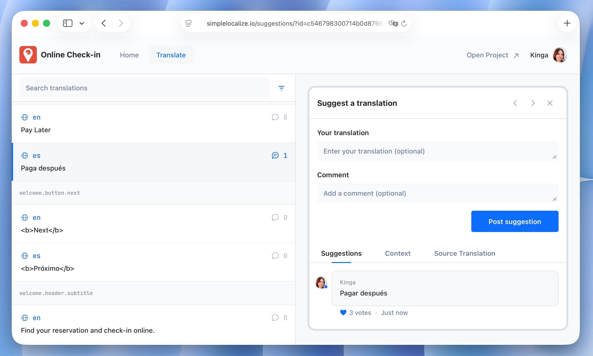 Voting for public suggestions