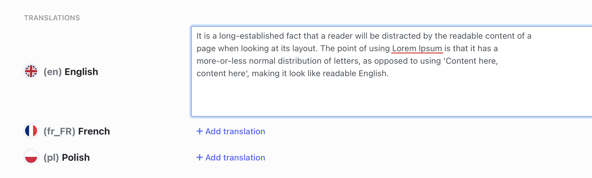 translations when unescaping enabled