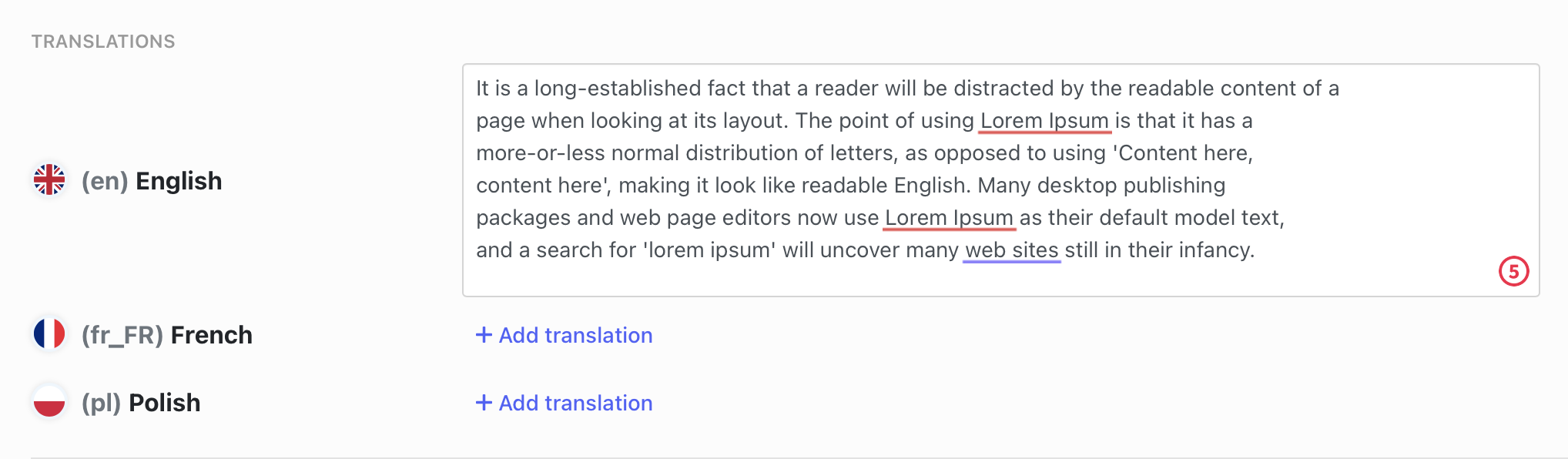translation texts with line breaks