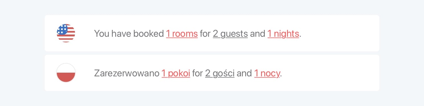 Bad pluralization example